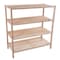 Hastings Home 4-tier Wood Shoe Rack, Storage Bench Closet, Bathroom, Kitchen, Entry Organizer 893131SDG - alternate 2